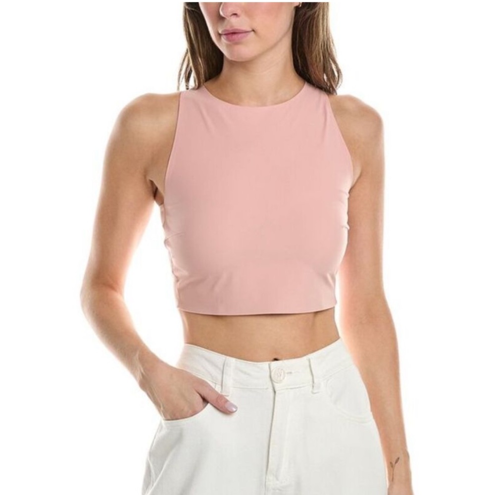 NWT WOLFORD BONDED CROP TOP CHERRY BLOSSOM WORK OUT TOP